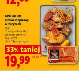 Lidl Zestaw wieprzowy w marynacie Grill & Fun oferta