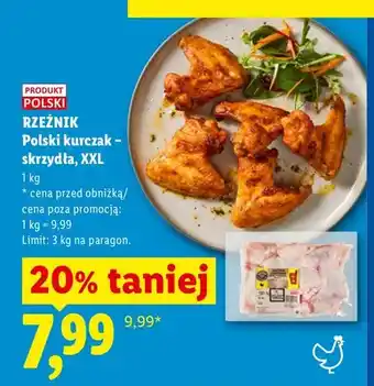 Lidl Polski kurczak - skrzydła XXL Rzeźnik oferta