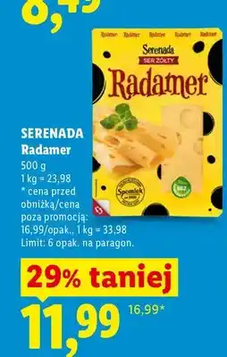 Lidl Ser żółty Radamer Serenada oferta