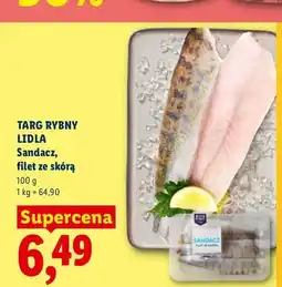 Lidl Sandacz filet ze skórą Targ Rybny Lidla oferta