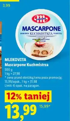 Lidl Ser mascarpone Kuchmistrza Mlekovita oferta