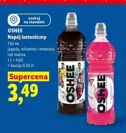 Lidl Napój izotoniczny OSHEE jagoda witaminy i minerały oferta