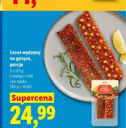 Lidl Łosoś wędzony na gorąco porcje z mango i chili 2-pak Superfish oferta