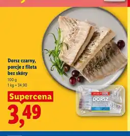 Lidl Dorsz czarny porcje z fileta bez skóry oferta