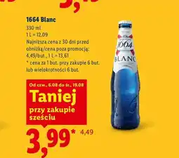 Lidl Piwo Kronenbourg 1664 Blanc oferta