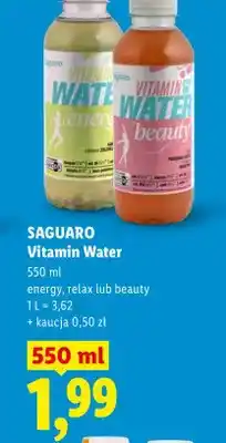 Lidl Napój Saguaro Vitamin Water relax oferta