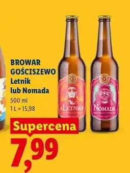 Lidl Piwo Browar Gościszewo Letnik oferta