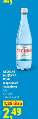 Lidl Woda magnezowo-wapniowa Cechini Muszyna Frizzante oferta