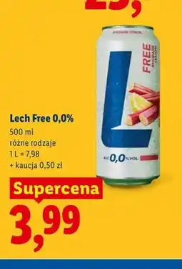 Lidl Piwo bezalkoholowe Lech Free oferta