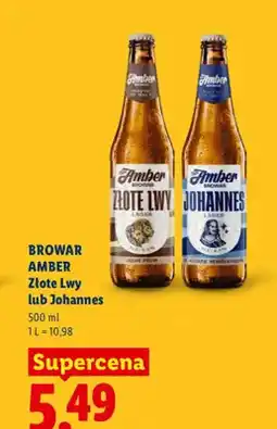 Lidl Piwo Browar Amber Johannes oferta