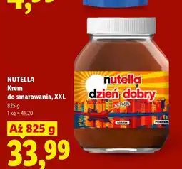 Lidl Krem do smarowania XXL Nutella oferta