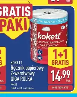 ALDI Ręcznik papierowy 2-warstwowy Giga Rolka Kokett oferta