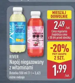 ALDI Napój niegazowany z witaminami River Vitamin water oferta