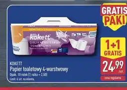 ALDI Papier toaletowy 4-warstwowy Kokett oferta