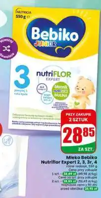 Dino Mleko Bebiko Nutriflor Expert 2, 3, 3r, 4 oferta