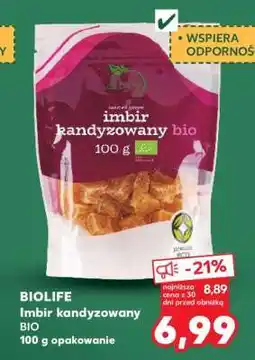 Kaufland BIOLIFE Imbir kandyzowany BIO oferta