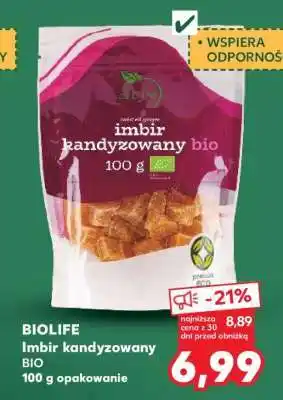 BIOLIFE Imbir kandyzowany BIO