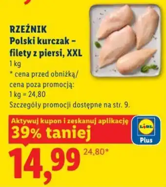 Lidl RZEŹNIK Polski kurczak - filety z piersi, XXL oferta