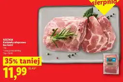 Lidl RZEŹNIK Karkówka wieprzowa bez kości oferta