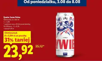 Lidl Żywiec Jasne Pełne oferta