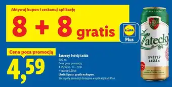 Lidl Žatecký Světlý Ležák oferta