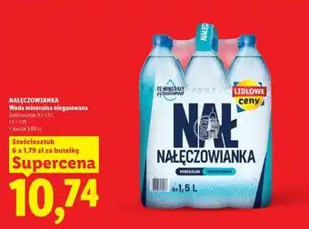 Lidl Woda mineralna niegazowana NAŁĘCZOWIANKA oferta