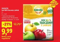 Lidl Sok 100% tłoczony z jabłek oferta