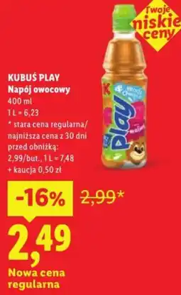 Lidl KUBUS PLAY Napój owocowy oferta