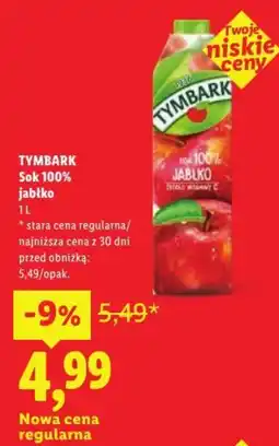 Lidl Sok 100% jabłko oferta