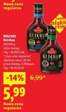 Lidl ROLESKI Ketchup oferta