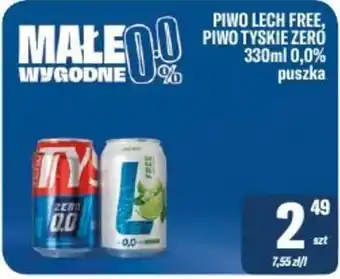 TomiMarkt Piwo Lech Free, Piwo Tyskie Zero oferta
