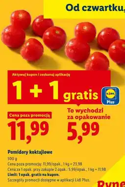 Lidl Pomidory koktajlowe oferta