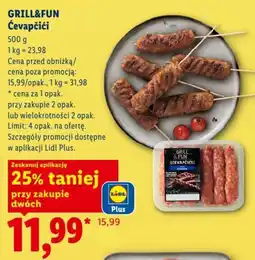 Lidl GRILL&FUN Čevapčići oferta