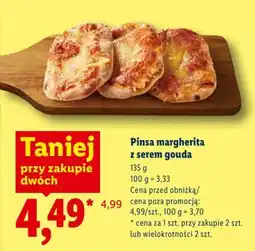 Lidl Pinsa margherita z serem gouda oferta
