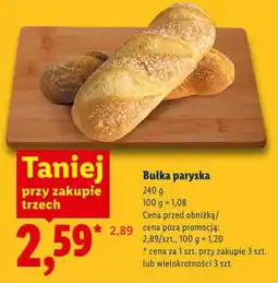 Lidl Bułka paryska oferta