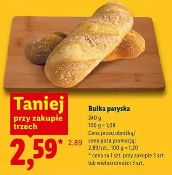 Lidl Bułka paryska oferta