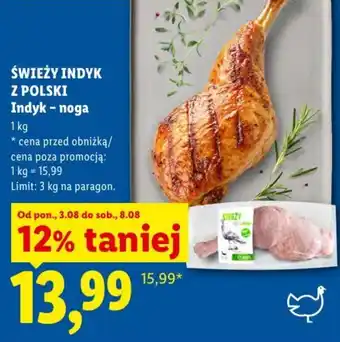 Lidl Świeży Indyk z Polski oferta