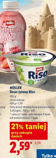 Lidl MÜLLER Deser ryżowy Riso oferta