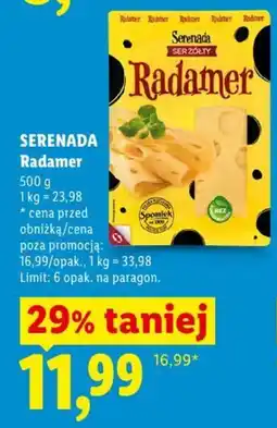 Lidl Serenada Radamer oferta