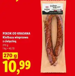 Lidl PIKOK OD KRAJANA Kielbasa wieprzowa z cielęciną oferta