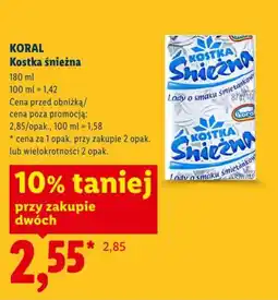 Lidl Kostka śnieżna oferta