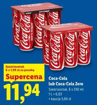Coca-Cola lub Coca-Cola Zero