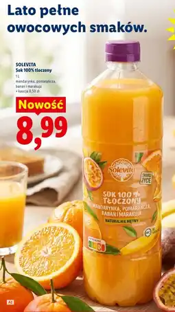Lidl Solevita Sok 100% tłoczony oferta