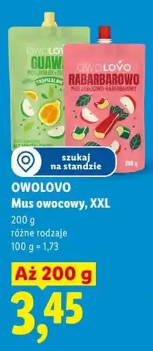 Lidl OWOLOVO Mus owocowy, XXL oferta