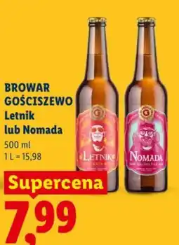 Lidl Browar Gościszewo Letnik lub Nomada oferta