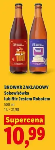Lidl Browar Zakładowy Sokowirówka lub Nie Jestem Robotem oferta