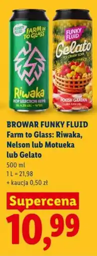 Lidl Browar Funky Fluid Farm to Glass: Riwaka, Nelson lub Motueka lub Gelato oferta