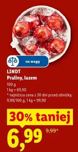 Lidl LINDT Praliny, luzem oferta