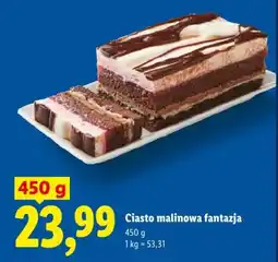 Lidl Ciasto malinowa fantazja oferta