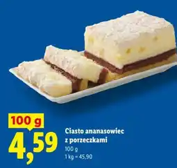 Lidl Ciasto ananasowiec z porzeczkami oferta
